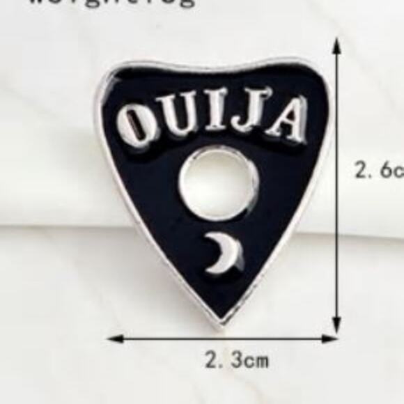 Lot of 3 Ouija Oracle Ankh Pentagram Mystical Witch Pin - Picture 3 of 4
